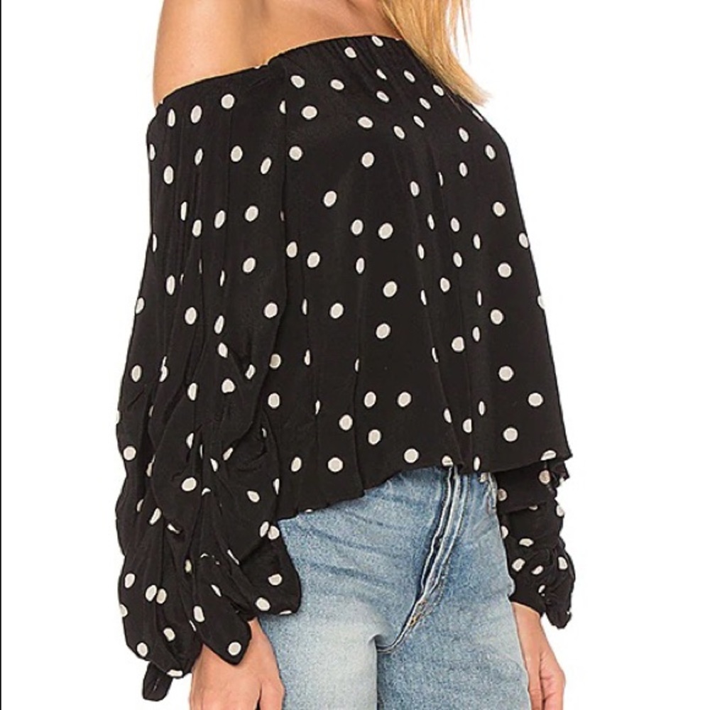 Lovers and friends polka dot top